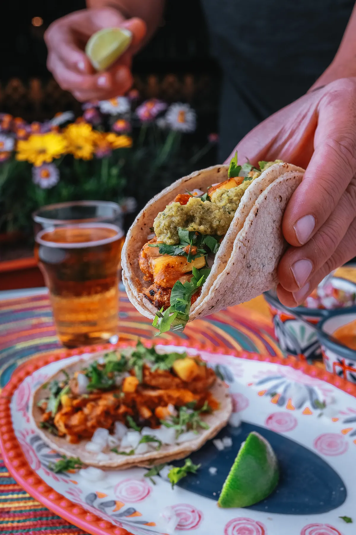 Tacos y ofrenda María Mezcal